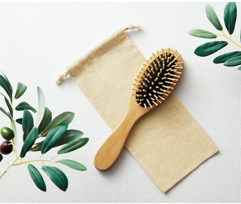 ウッドヘアケアブラシ